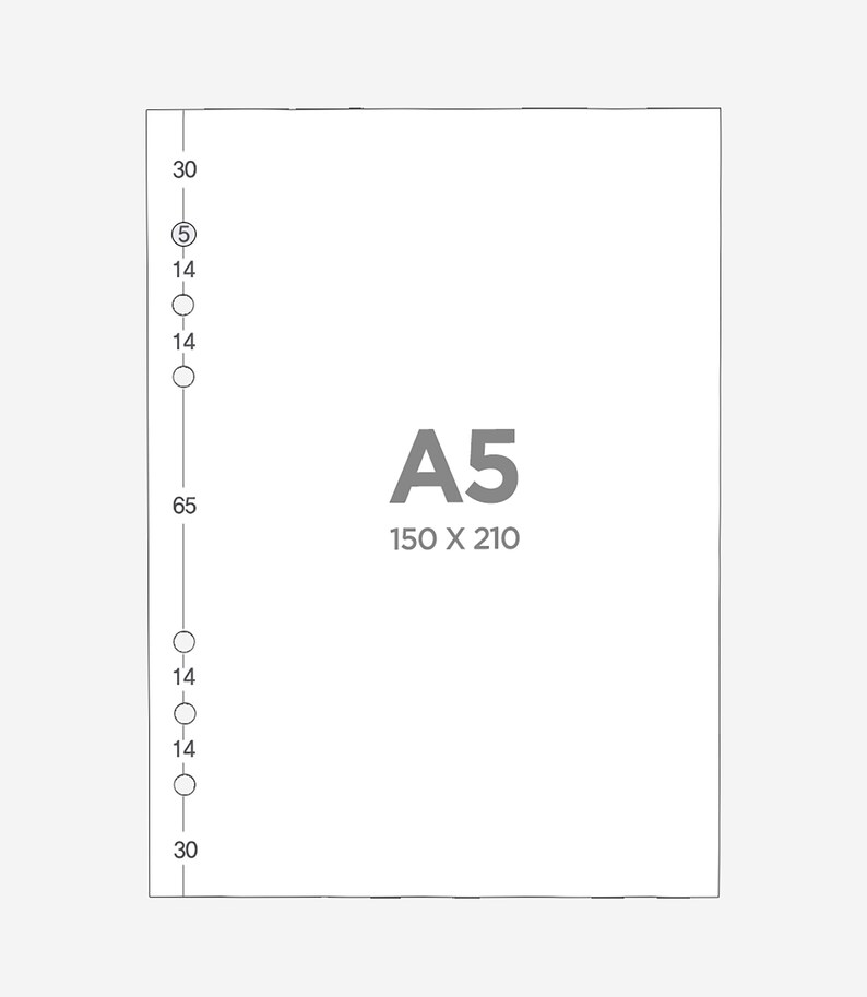 A5 Deco Pocket Binder Refill File / A5 Binder Inserts / Etsy