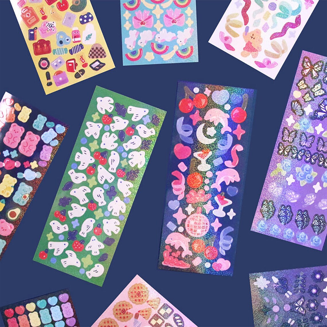 Hologram Removable Seal Sticker / Photocard Deco Stickers / Etsy