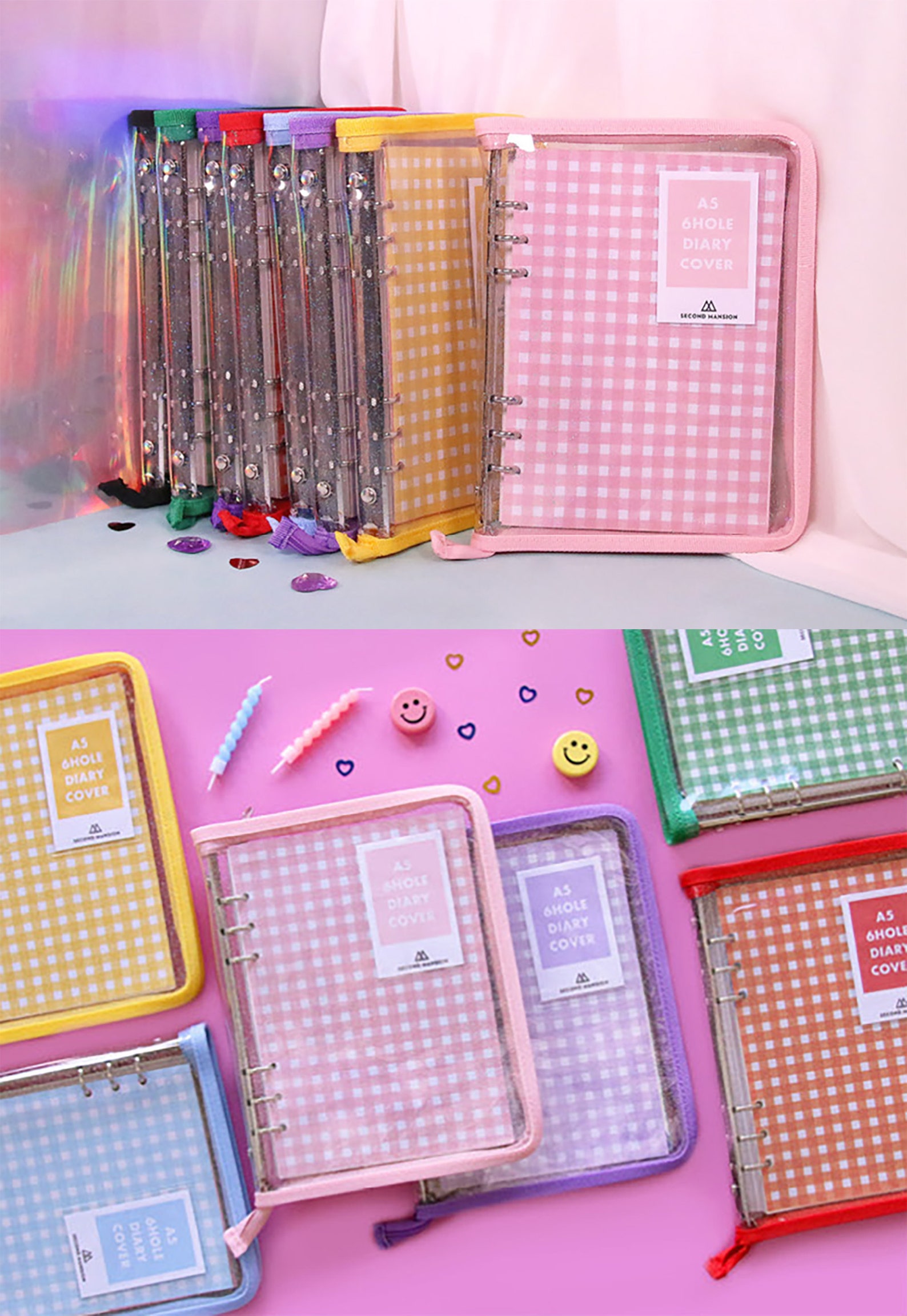 A6 Twinkle Cover Binder Zipper / A6 Clear Binder Pockets / A6 Etsy