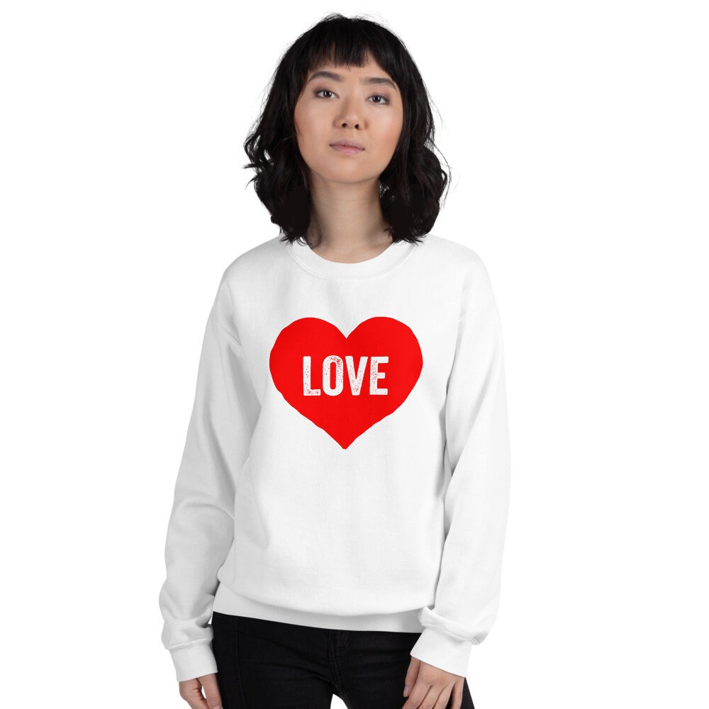 Valentine Day Love Sweatshirt for Women Love Sweatshirt | Etsy