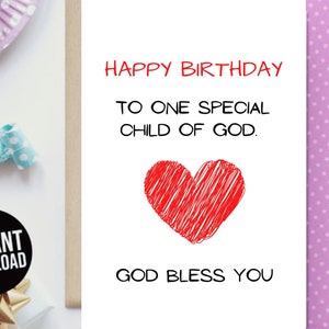 Printable Birthday Card Christian God Bless You Greeting Card ...