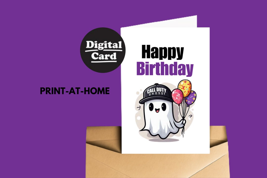 Printable Birthday Card Gaming Printable Birthday Card - Etsy