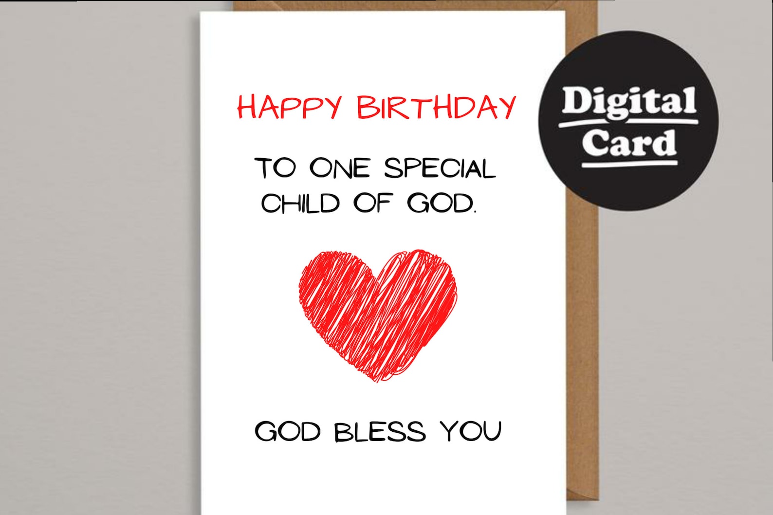Printable Birthday Card Christian God Bless You Greeting Card ...