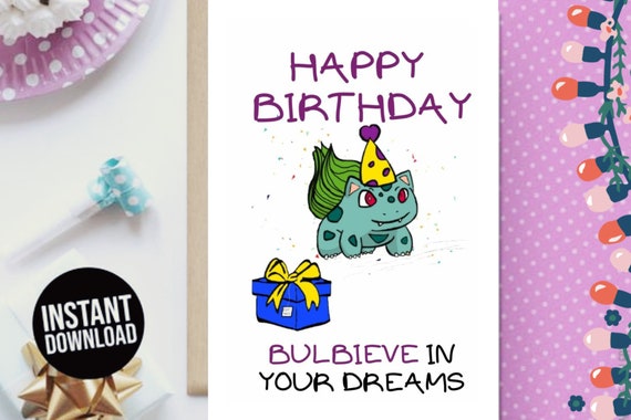Printable Birthday Card. Downloadable Birthday Card. Digital - Etsy
