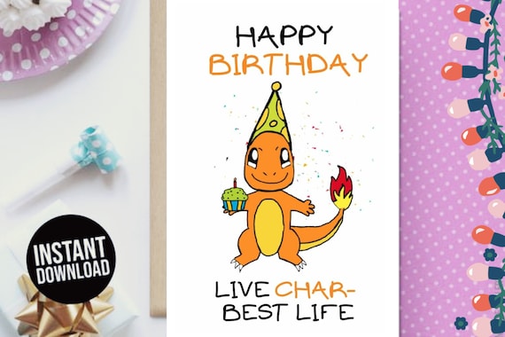 Printable Birthday Card. Downloadable Birthday Card. Digital - Etsy