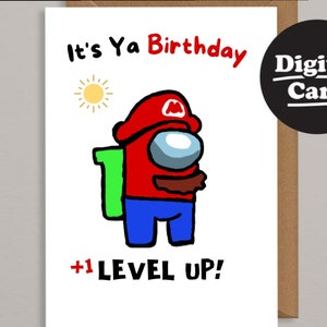 Cartão de aniversário para impressão Comédia Cartão de aniversário para impressão Cartão de aniversário digital para download Cartão de aniversário digital Download instantâneo entre bigode