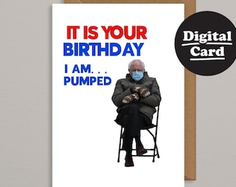 To Twoje urodziny Bernie Sanders Cyfrowa kartka urodzinowa