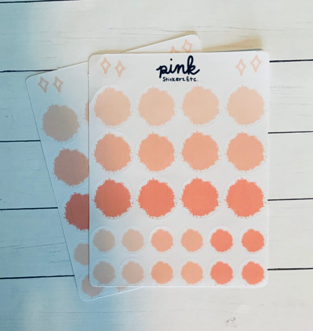 Pink Stickers Officeworks Pink Sticker Sheet - Etsy