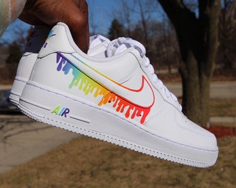 air force 1 rainbow bottom