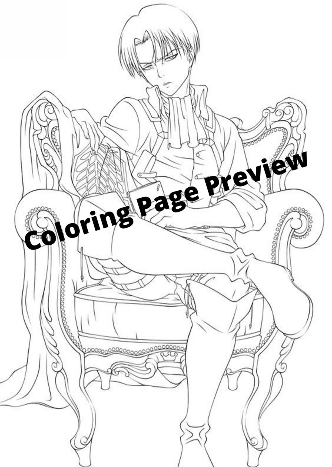 Attack on Titan 5 Page Printable Coloring Book