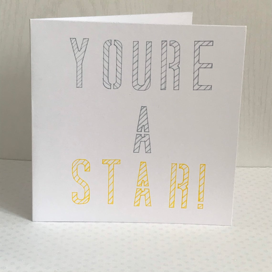 Youre a star card congratulations card thank you card star Etsy