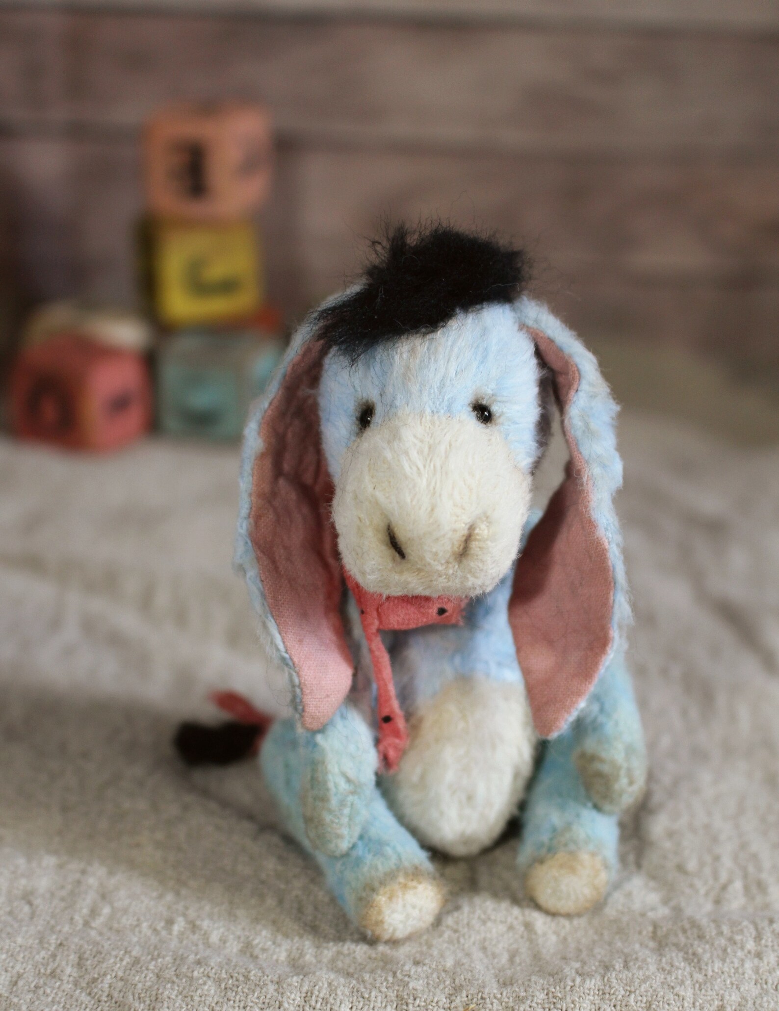 Miniature 4.7 Eeyore Donkey Teddy Bear OOAK Artist | Etsy