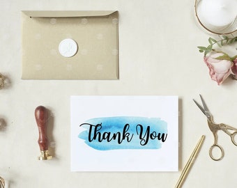 Thank You Card | Simple Printable Thank You Card | Digital Print Card