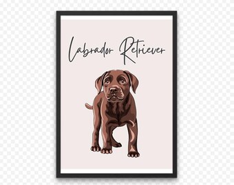 Labrador Retriever Dog Print | Pet Lover Wall Art