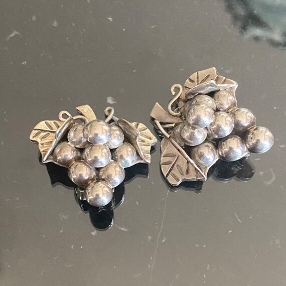 Mexican silver earrings vintage deals