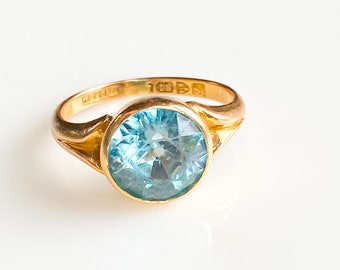 F&T JEWEL Fashion Lucky Oval Blue Zircon Ring Vintage Black Gold Filled Jewelry for Women Wedding Engagement Rings F&T JEWEL Fashion Lucky Oval Blue Zircon Ring Vintage Black Gold Filled Jewelry for Women Wedding Engagement Rings