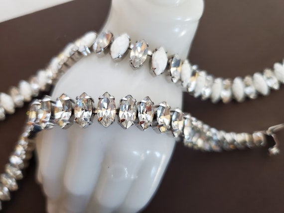 Vintage Rhinestone Weiss Bracelet: Exquisite Rhin… - image 6