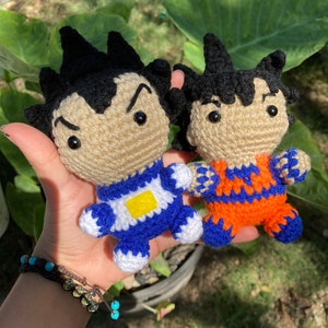 Goku and Vegeta Amigurumi