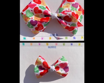 Sweetheart Hair Bow Sweetheart Hair Clip XOXO bow I Love You Hair Bow Sweetheart Valentine\u2019s Day Hair Clip Valentine/'s Hair Clip