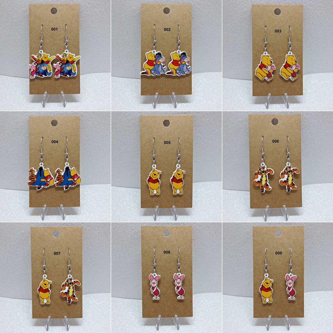 Eeyore Pooh Piglet Tigger Etc. Cartoon Resin Stud or Dangle - Etsy