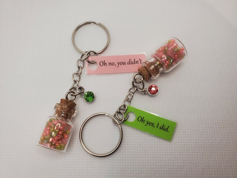 Bag Accessories Purse Accessories Daily Reminders Keychain Matching Keychains Best Friends Gifts Best Friend Keychain Bottle Keychain