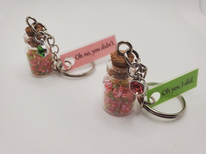 Bag Accessories Purse Accessories Daily Reminders Keychain Matching Keychains Best Friends Gifts Best Friend Keychain Bottle Keychain
