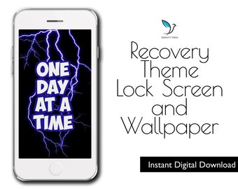ODAAT iPhone Wallpaper: Addiction Recovery Lock Screen (Digital Download)