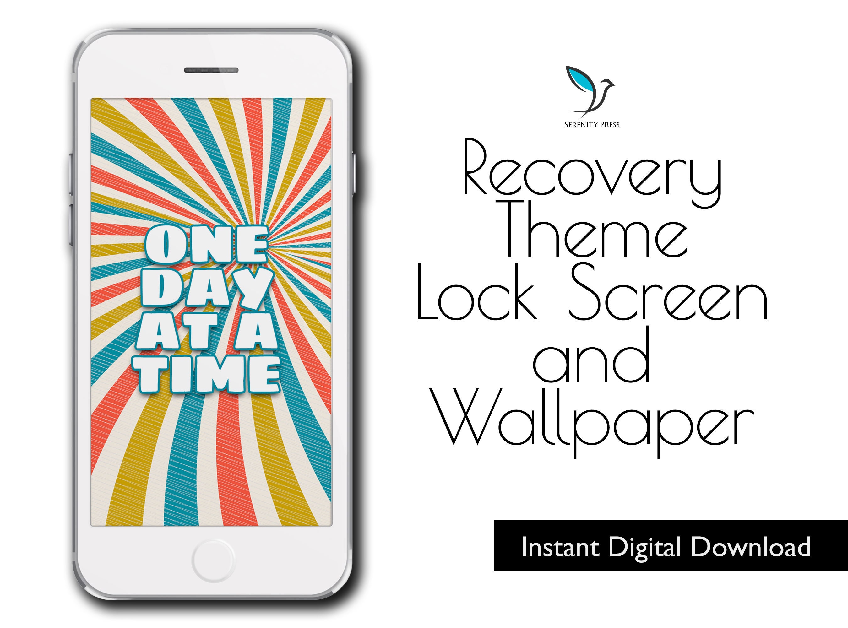 ODAAT Alcoholics Anonymous iPhone Wallpaper 12 Step - Etsy