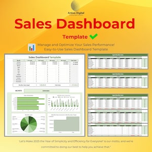 Sjabloon verkoopdashboard, Google Spreadsheets-sjabloon voor het bijhouden van maandelijkse verkopen, verkoopdoelen, distributie, voltooiingspercentages, zakelijke tool