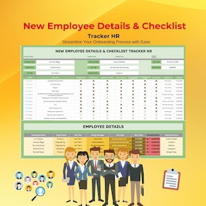 Neue Checkliste zur Einstellung von Mitarbeitern, HR Mitarbeiter Tracker, Einstellungsprozess, Personalmanagement, Mitarbeiterblatt, Google Sheets