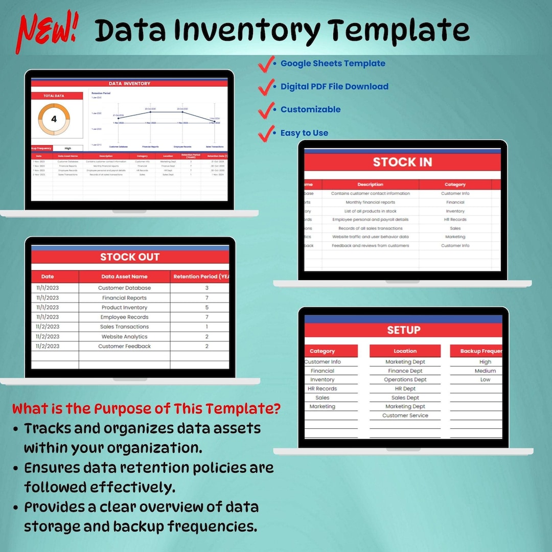 Data Inventory Template, Track and Manage Data Assets, Simplify Data ...