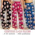 Custom Photo Pajama Pants, Personalized Family Sleepwear