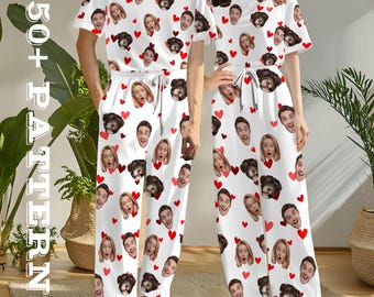 Pantalon de pyjama photo personnalisé, visage d'animal de compagnie personnalisé, cadeaux d'anniversaire, cadeau de fête des mères