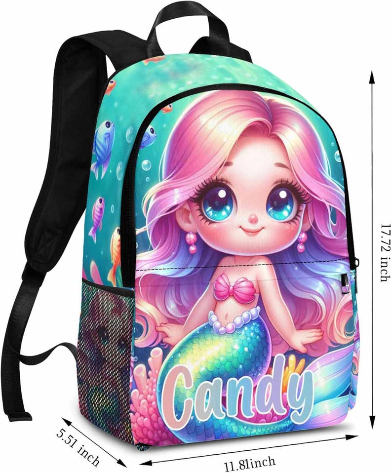 Personalized Unicorn Backpack Set, Schoolbag, Lunch Bag, Water Bottle ...