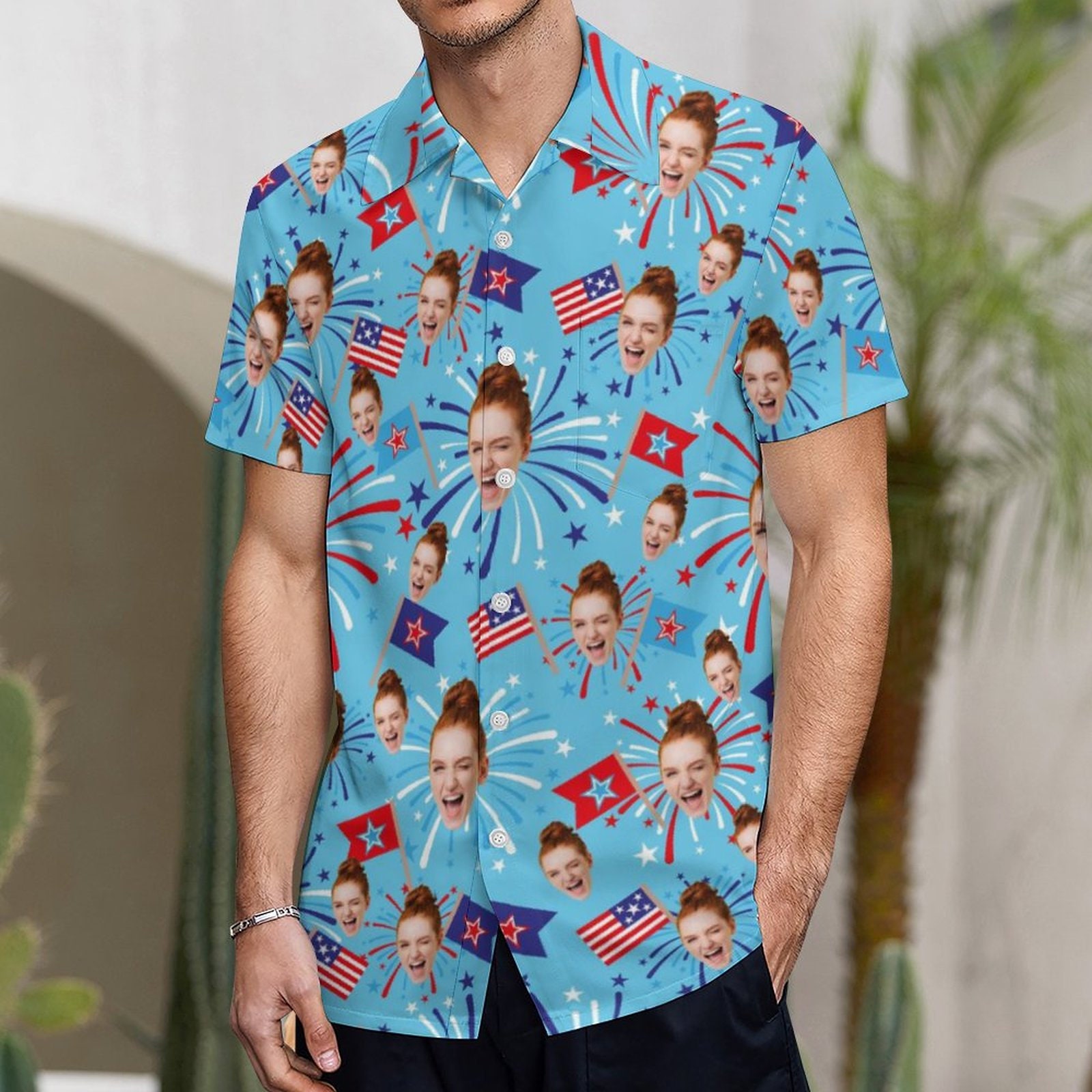 Custom Hawaiian Shirts For Men Short Sleeve Football Summer Name Number