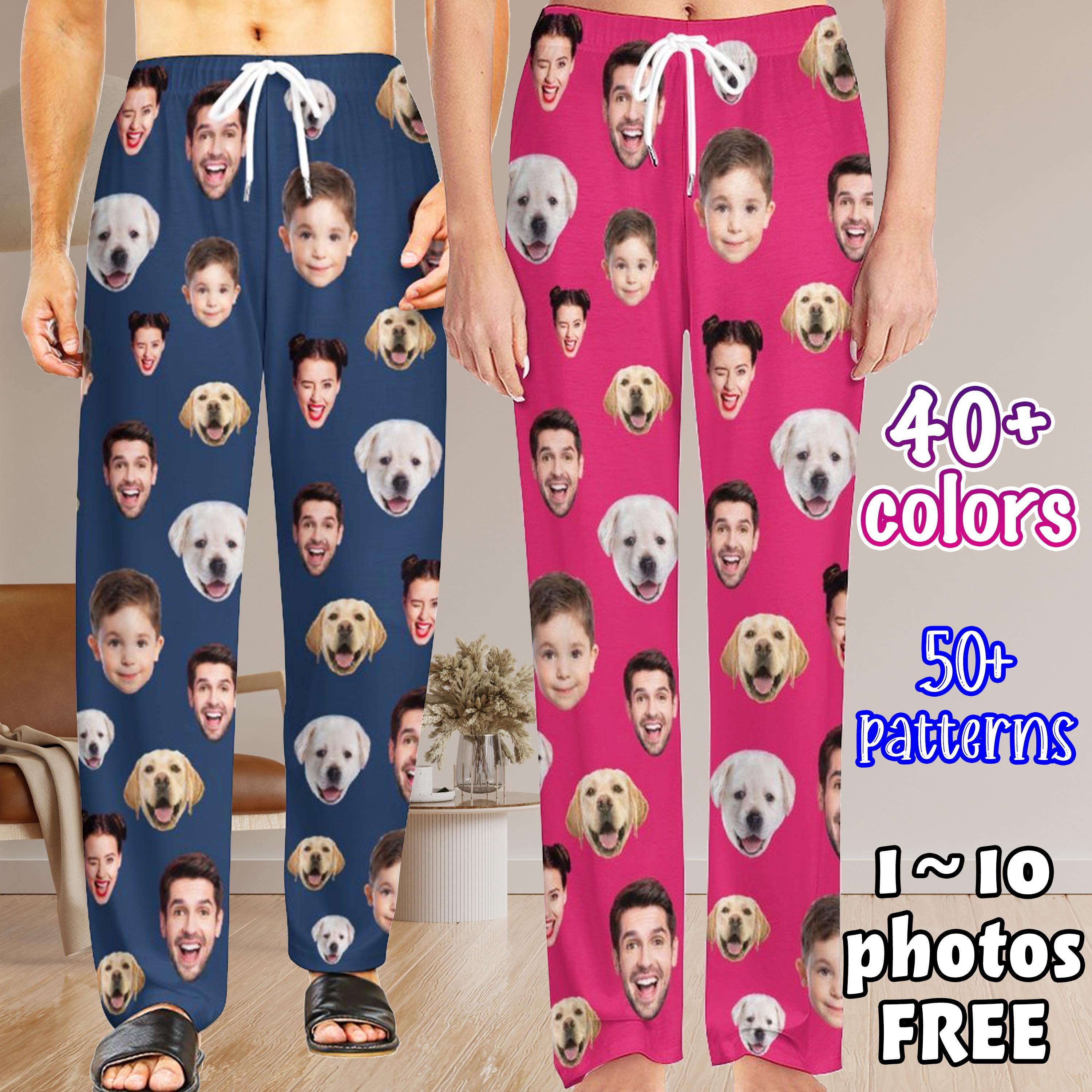 Face on Pajama Pants Etsy Canada