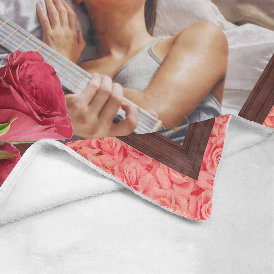 Custom Fleece Blanket with Photo Personalized 60 x 80 Throw Etsy