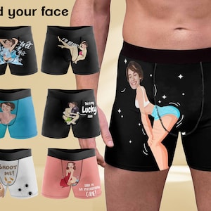 Custom Boxer With Face Personalize Boxer Face Custom Boxer Briefs Face  Underwear for Men Valentine's Day Gifts for Him,custom Boxer Shorts 