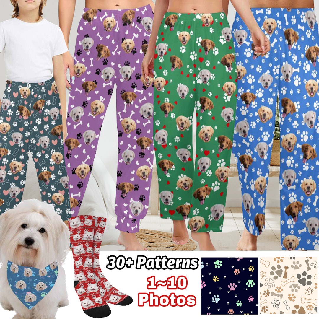 Custom Face Pajama Pants,personalized Pajama Trousers Sleepwear With ...