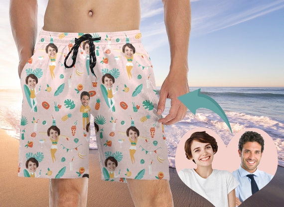 Custom Face Swim Trunks Personalized 