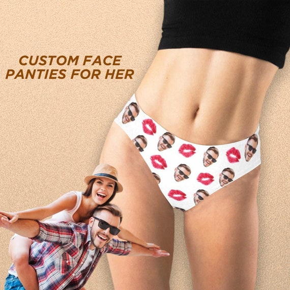 Custom Face Women's Panties Personalized Red Lips Thong Underwear With  Photo Customized Printed Sexy Funny Gifts for Her -  Canada