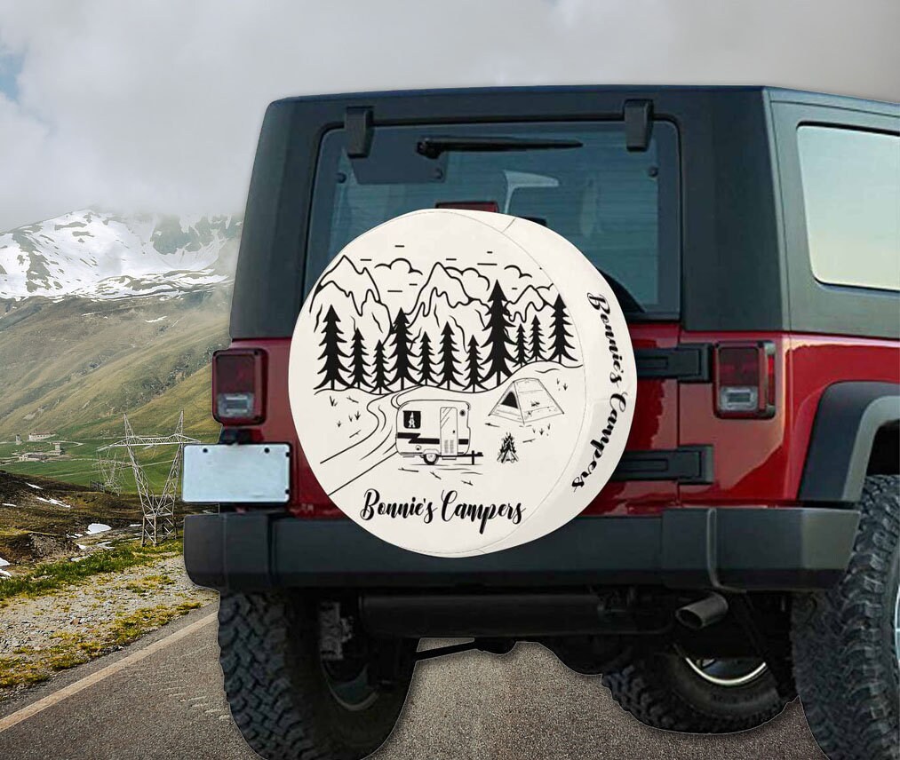 Proud To Be An American Spare Tire Cover – Fits Jeep, RV, SUV, Truck 15-Inch Rim