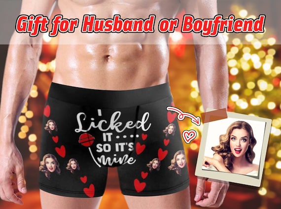 Personalize Boxer with Face, Custom Photo Man's Underwear, Gift