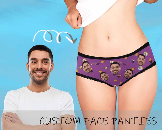 Personalized Boyfriend Face Women's High-cut Underwear Panties