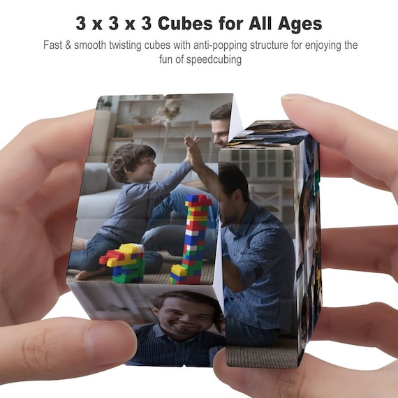 Custom Photo Cube Personalized Memory Picture Puzzle Cube Custom