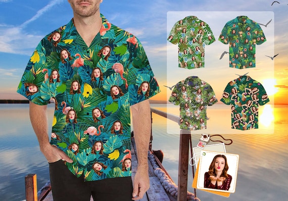 Monogram Hawaiian Shirt Personalized Beach Cover up 