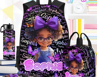 Madden Girl Nylon Backpack with Matching Lunch Box – Black Madden Girl Nylon Backpack with Lunch Bag | Shoe Carnival main image 2