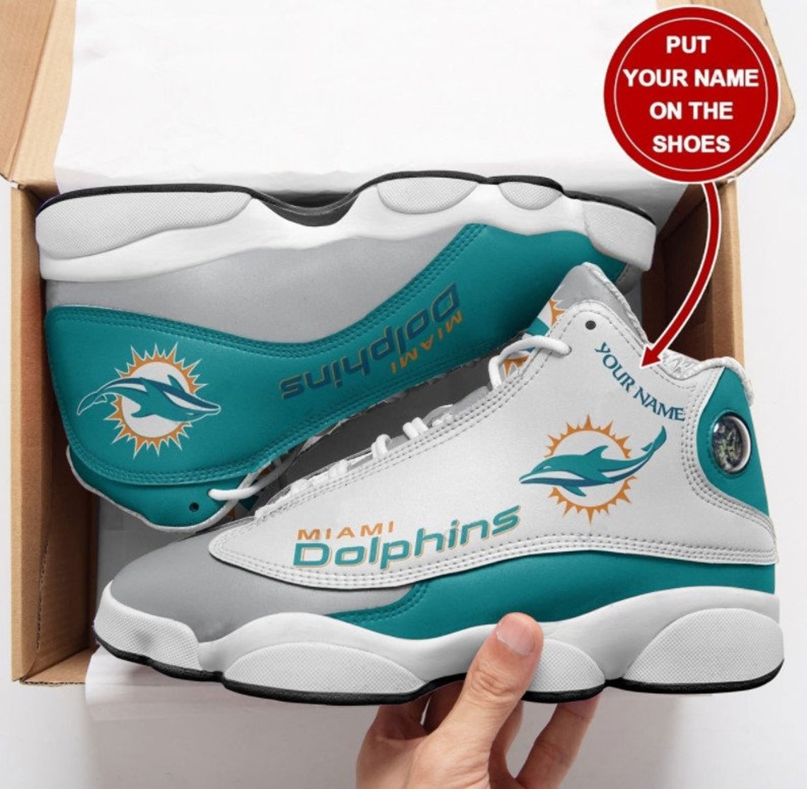 custom miami dolphins shoes
