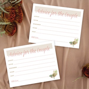 Anleitung für die Brautkarten INSTANT DOWNLOAD, Brautparty Spiel druckbare, moderne, elegante Boho Floral Sukkulenten Rose Gold Aktivitätskarten