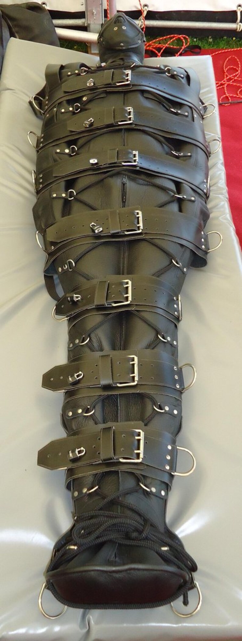 Genuine Leather Sleepsack mummification straitjacket Neoprene Etsy